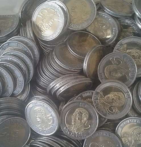 2008 NELSON MANDELA 90th BIRTHDAY R5 COINS