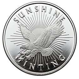 SUNSHINE MINT v2 - 1 Oz SILVER ROUND - .999 SILVER