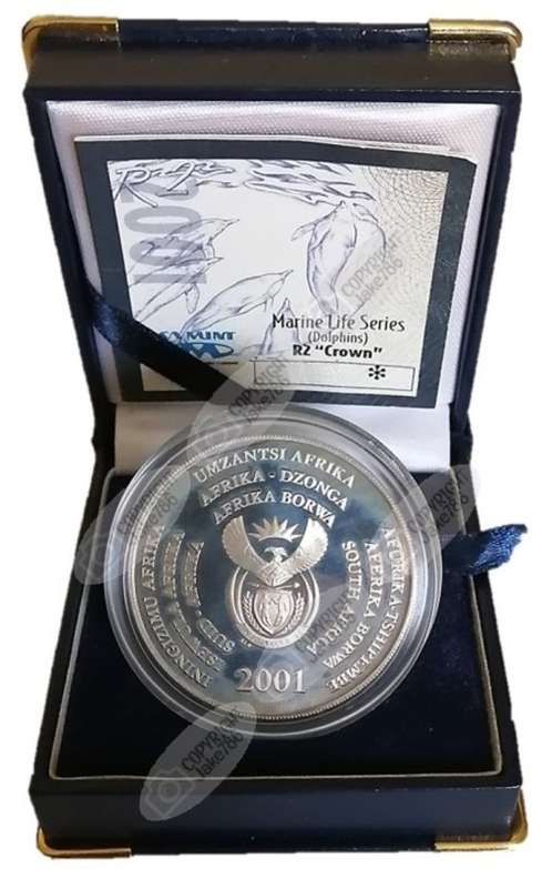 2001 SILVER PROOF R2 - DOLPHINS