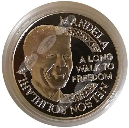 2008 Norway Silver - 1 Oz - Nelson Mandela - 90th Birthday