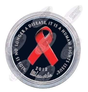2012 Norway Silver - 1 Oz - Nelson Mandela - Red Ribbon