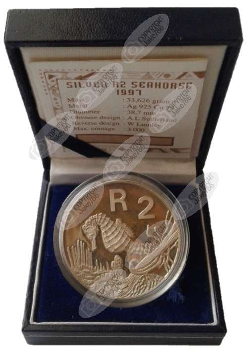 1997 SILVER PROOF R2 - SEAHORSE