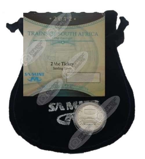 2012 Silver Proof 2½ c (Tickey) - Gautrain