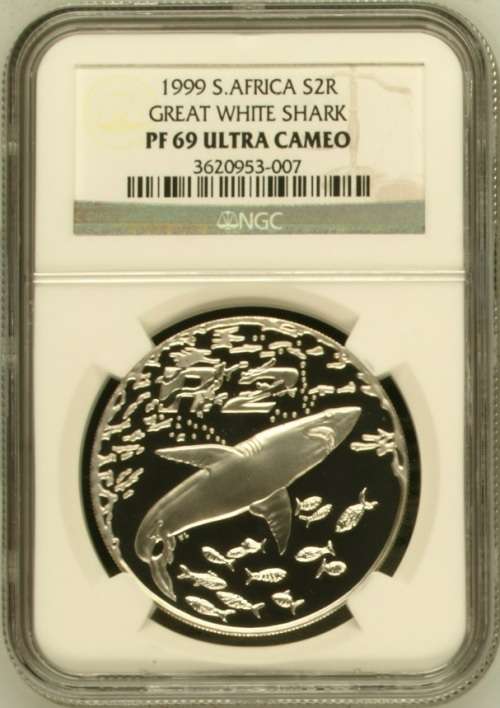 PF69 UC - 1999 Silver Proof R2 - Shark