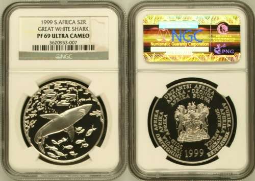PF69 UC - 1999 Silver Proof R2 - Shark