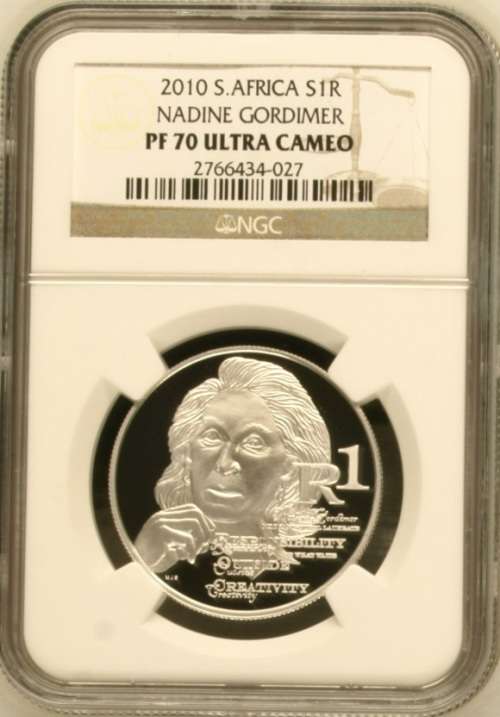 PF70 UC - 2010 Silver Proof R1 - Nadine Gordimer