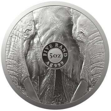 2021 Big 5 Release - Elephant 5oz Fine Silver Ag999