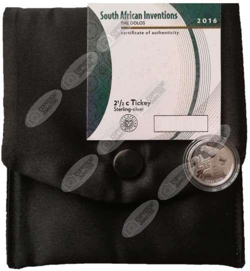 2016 Silver Proof 2½ c (Tickey) - Dolos *** Low Mintage of only 392