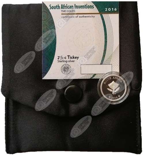 2016 Silver Proof 2½ c (Tickey) - Dolos *** Low Mintage of only 392