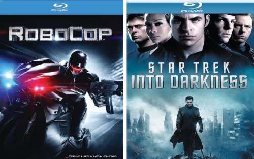 2 BLU RAY Movies - Robocop (2014) + Star Trek Into Darkness