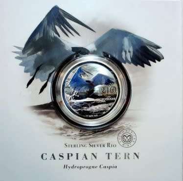 2018 Sterling Silver R10 - 1oz Silver Color Series - Caspian Tern - Brand New & Sealed
