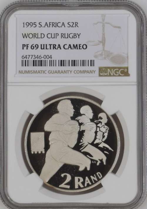 PF69 UC - 1995 Silver Proof R2 - Rugby