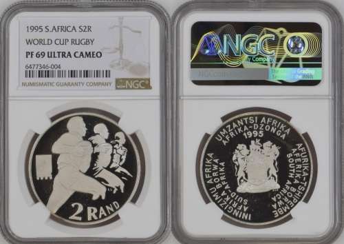 PF69 UC - 1995 Silver Proof R2 - Rugby