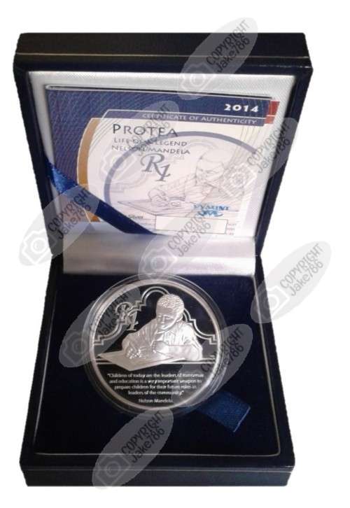 2014 Silver Proof R1 - Nelson Mandela - Life of a Legend Series