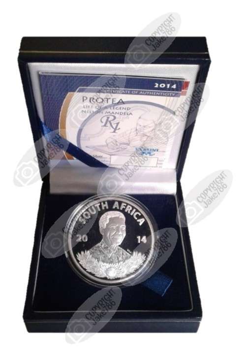 2014 Silver Proof R1 - Nelson Mandela - Life of a Legend Series