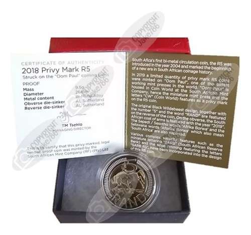 2018 Oom Paul Mintmark R5 - Low Mintage of Only 254