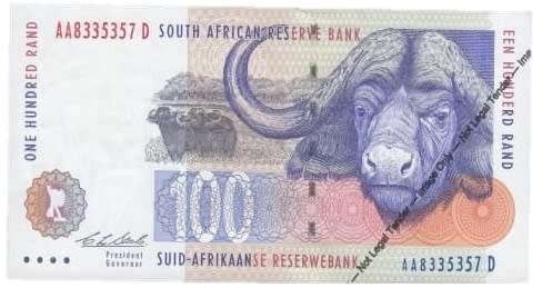 CL Stals R100 Bank Note - AA Prefix