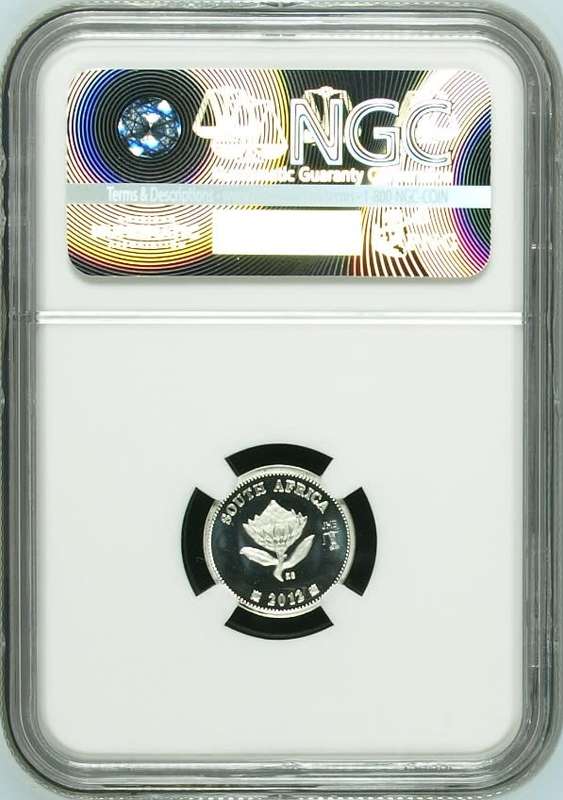 PF69 UC - 2012 Silver Proof 2½ c (Tickey) - Gautrain with JHB Mintmark