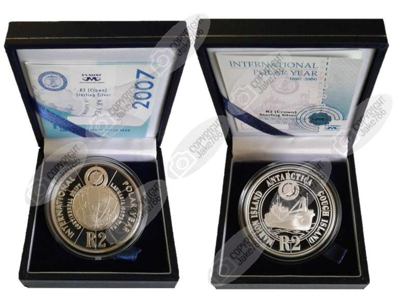 2007 & 2008 Polar Year R2`s - 2 x 1oz Proof Silver Coins
