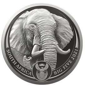 2021 Big 5 Release - Elephant 1KG Silver - Very Limited mintage of only 100