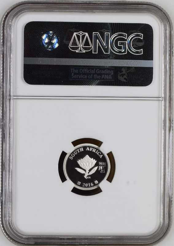 PF69 UC - 2016 Silver Proof 2½ c (Tickey) - Dolos - with DBN Mintmark