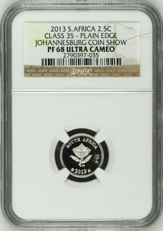 PF68 UC - 2013 Silver Proof 2½ c (Tickey) - with JHB Mintmark
