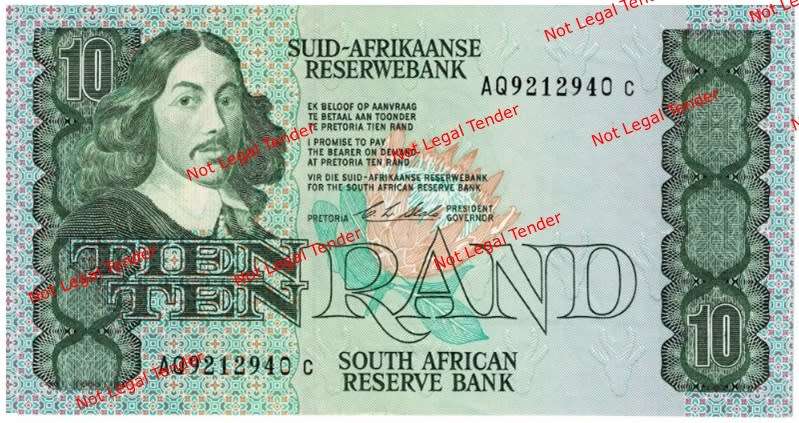 Uncirulated CL Stals R10 Bank Note