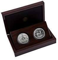 *** 2023 Big 5 Release *** Silver Proof Set - Big 5 Leopard & Krugerrand with Leopard Privy Mark