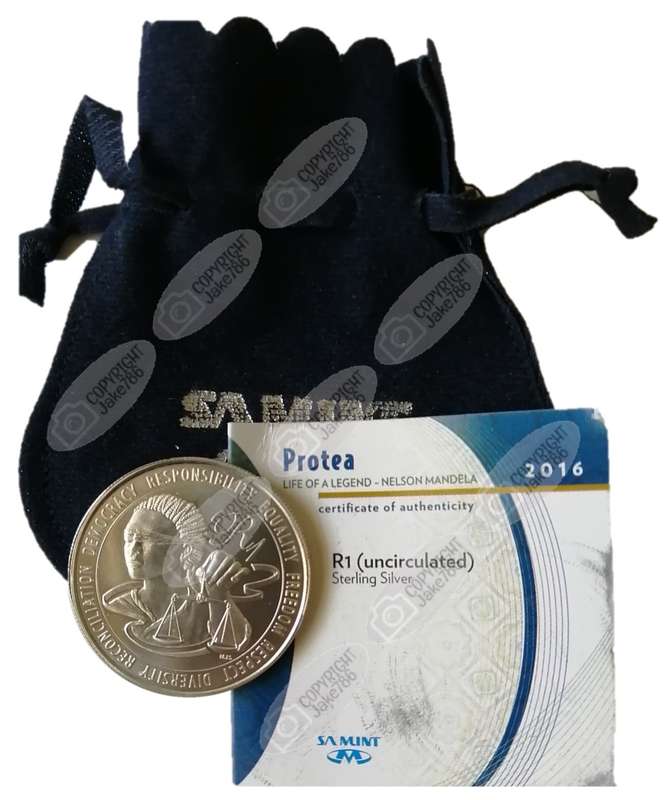 2016 Silver Unc R1 - Nelson Mandela Life of a legend