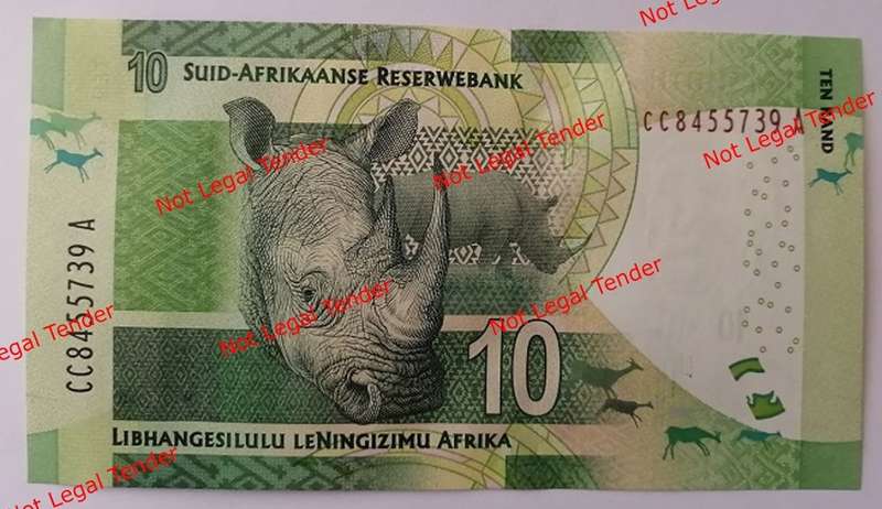 Gill Marcus R10 Bank Note