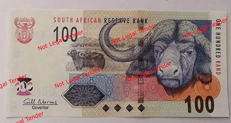 Gill Marcus R100 Bank Note