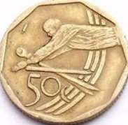 50c Soccer Coin + 50c Cricket Coin - Very Rare Coins
