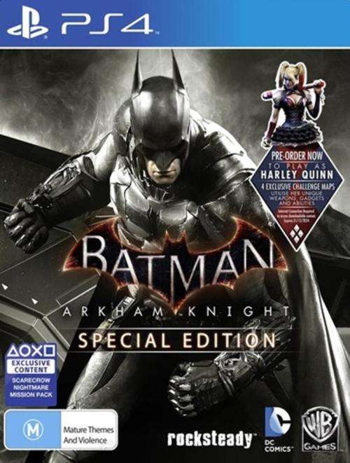 PS4 - BATMAN ARKHAM KNIGHT - SPECIAL EDITION - STEELCASE - AS NEW