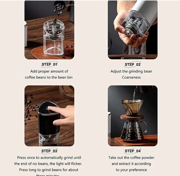 Clearance SALE Portable USB Charging Magnetic Type Coffee Grinder