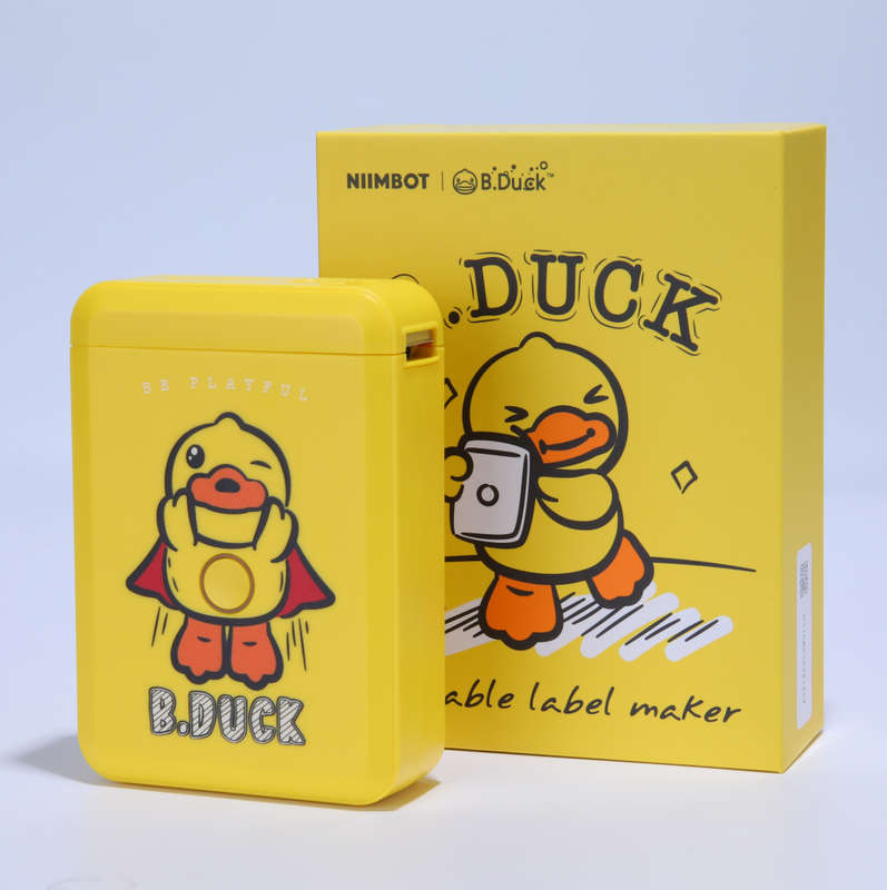Niimbot D110 - B. Duck-Thermal Bluetooth Printer plus 2 labels and bag
