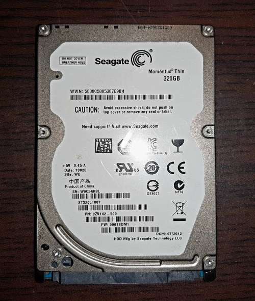 Seagate 2.5" Internal Notebook Hard Drive - 320GB - SATA