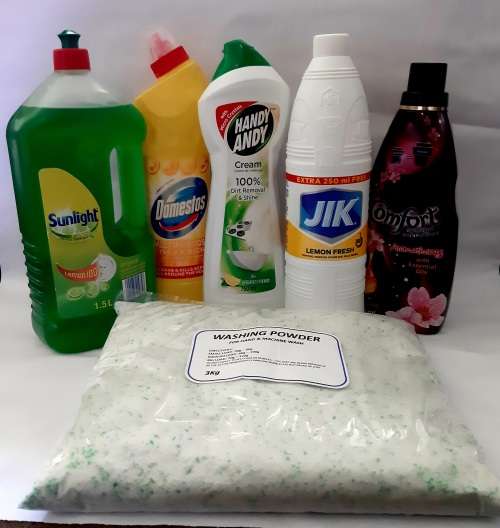 Detergent Combo  Dishwashing Liquid  Washing Powder  Bleach  Fabric Softener - Rejects