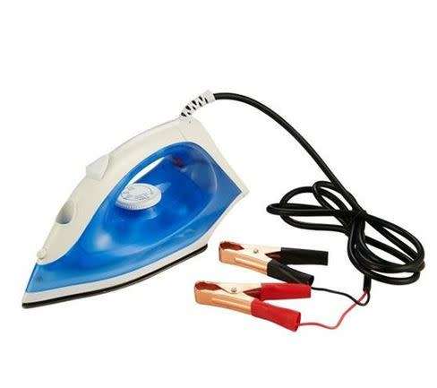 12V DC Non-Steam Iron With Battery Clamps