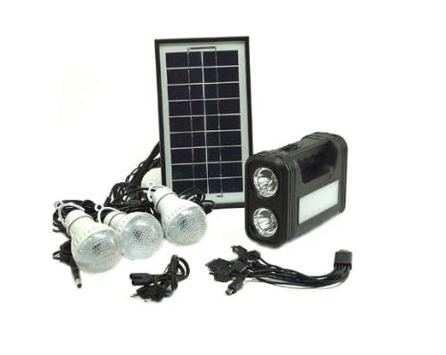 Solar Light Kit GDPLUS GD-8017 | Solar LED Light Kit | Solar Load shedding or Emergency Light Kit