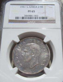 1951 Proof Half Crown Graded PF65 by NGC