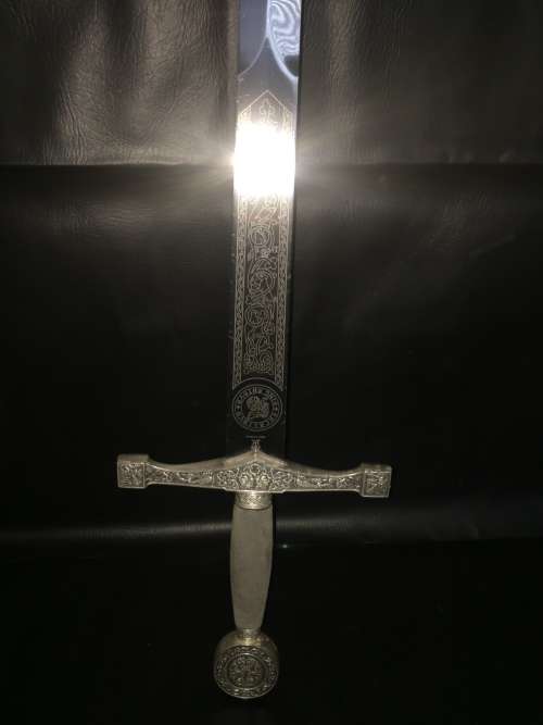 Large detailed King Arthur Excalibur sword made in Spain!!!!!!!!