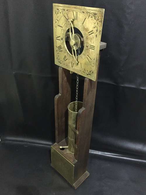 Beautiful Brass and wood water clock!!!!!!!!!!