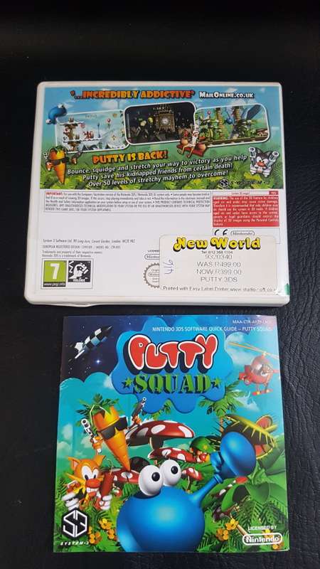 Nintendo 3Ds Putty sqaud