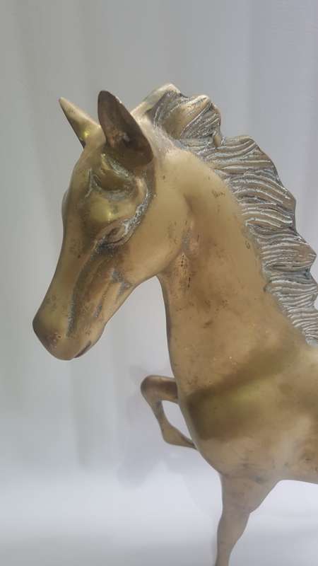 STUNNING SUPER  LARGE BRASS HORSE !!!!!!!!