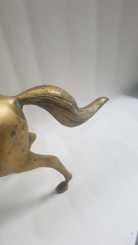 STUNNING SUPER  LARGE BRASS HORSE !!!!!!!!