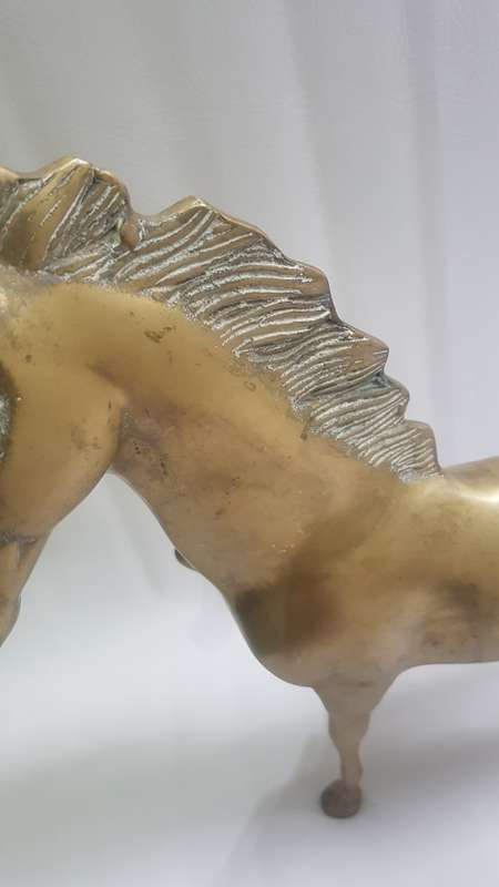 STUNNING SUPER  LARGE BRASS HORSE !!!!!!!!