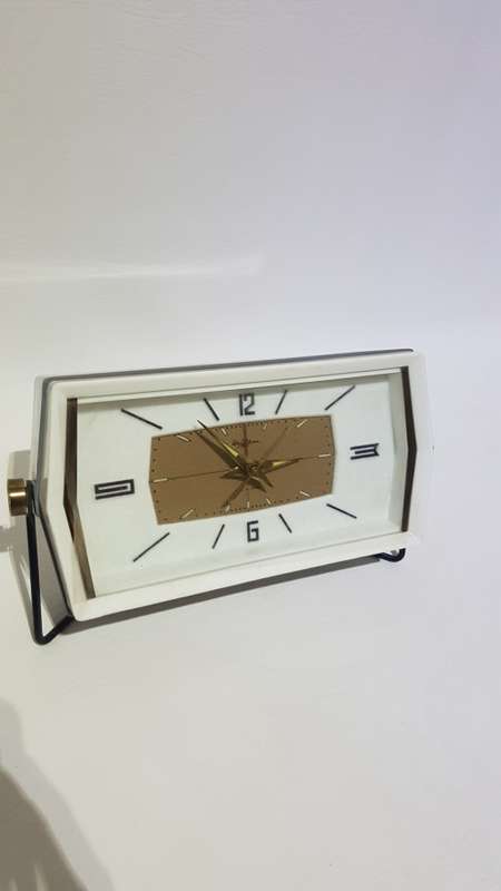 Vintage Retro wind up clock working  made in Japan!!!!!!!