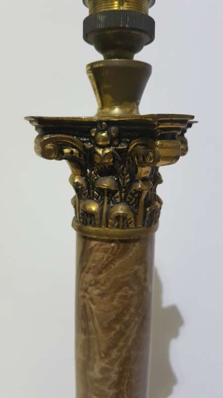 Stunning solid highly detailed marble and brass light working !!!!!!!!!