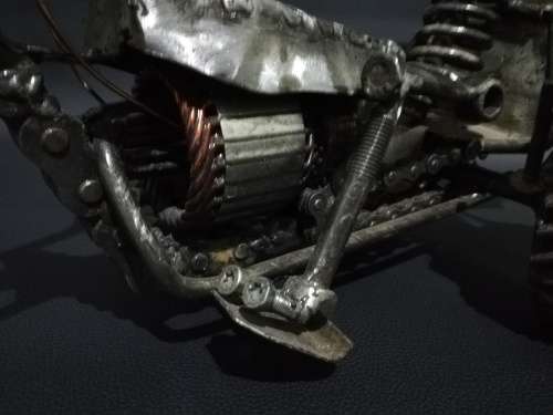 Large metal Art  motorcycle for mancave!!!!