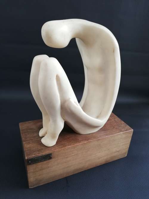 Humility by Solomon Miphiri Original sculpture SA Reg Design copyricht R Levy!!!!!!